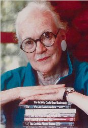 New York Times picture of LJB with books